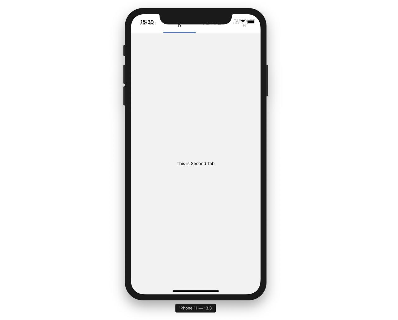 material top navigation issue in notch design